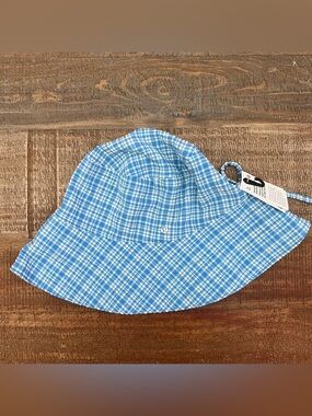 lululemon athletica Kids' Light Blue Plaid Bucket Hat